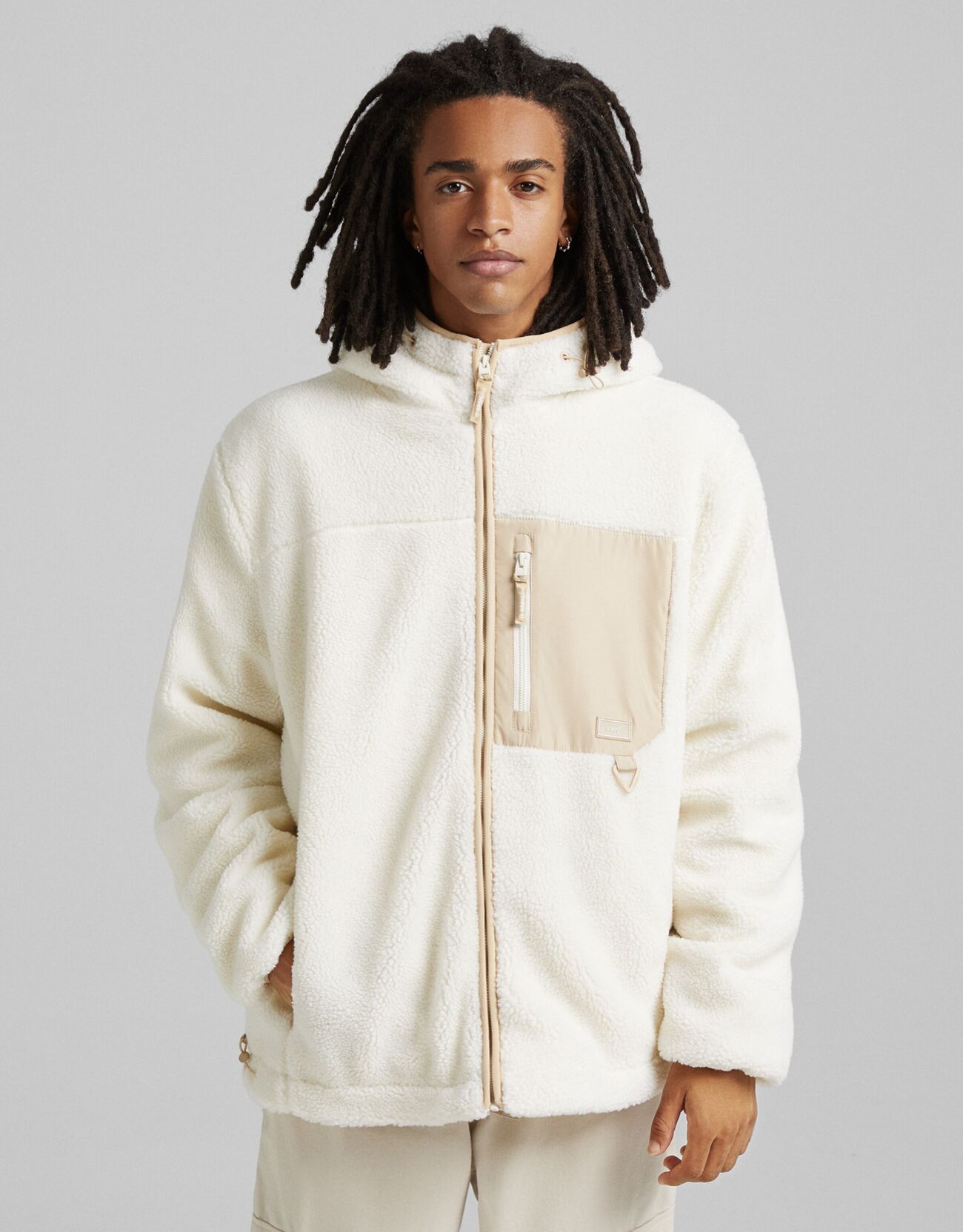 bershka shearling jacket