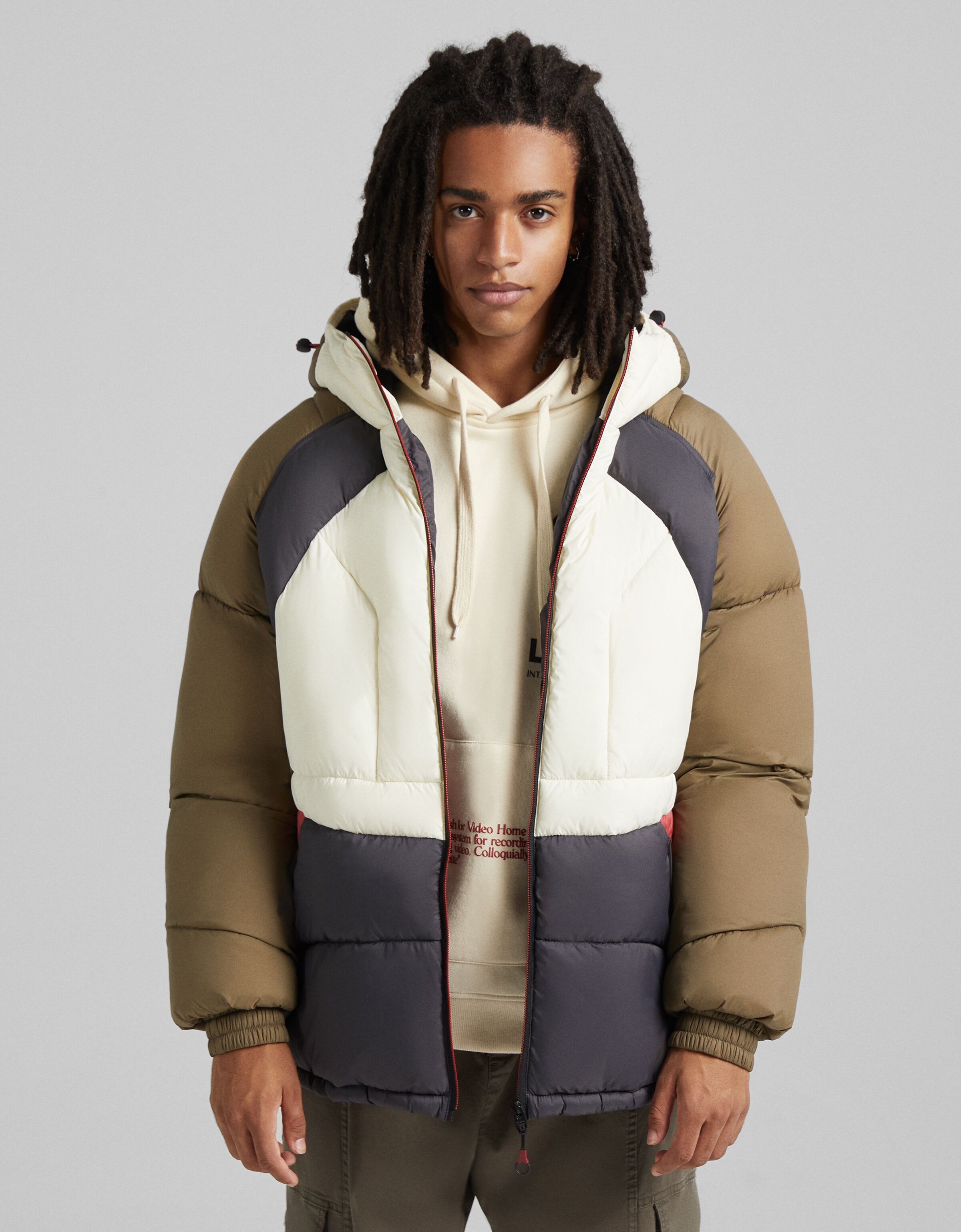 bershka colour block jacket