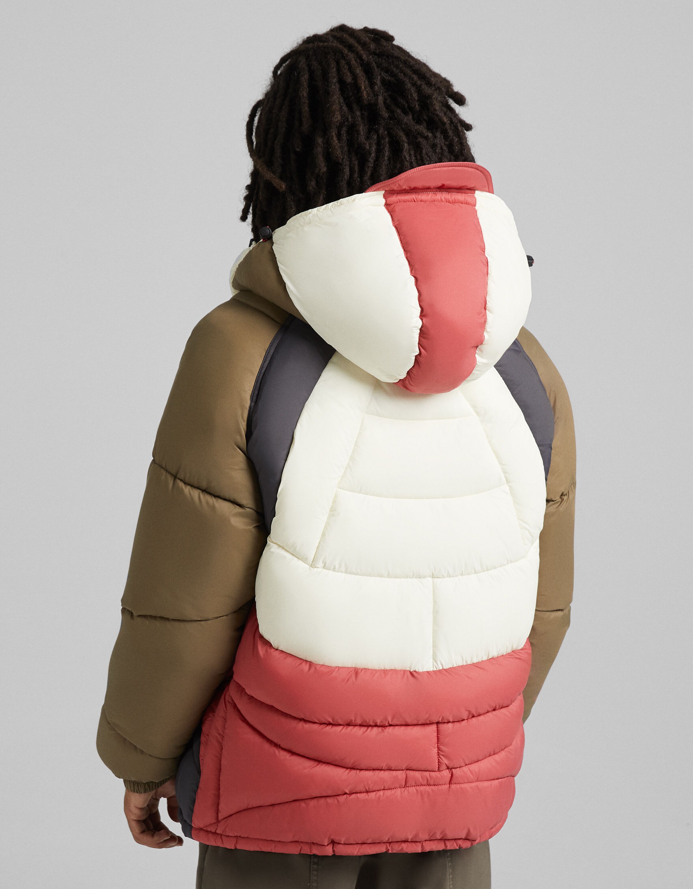 bershka colour block jacket