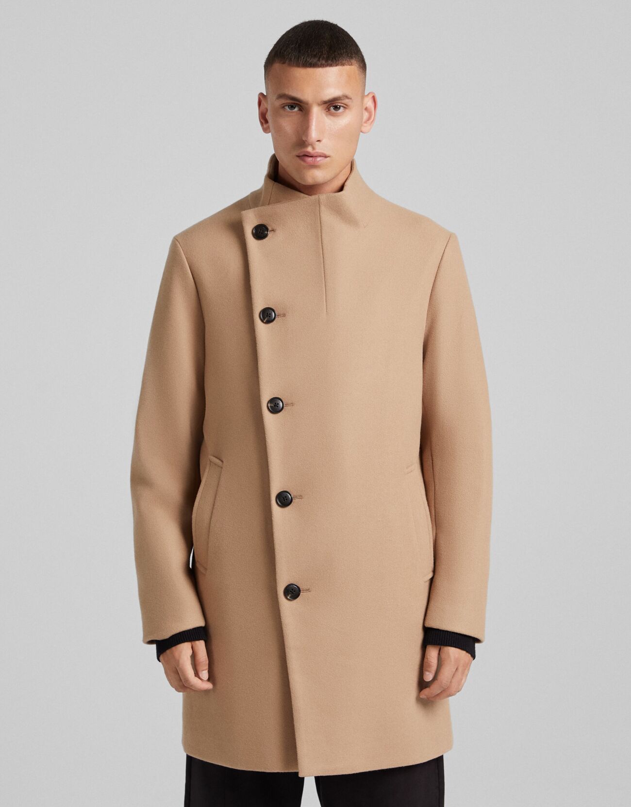 coat with high neck