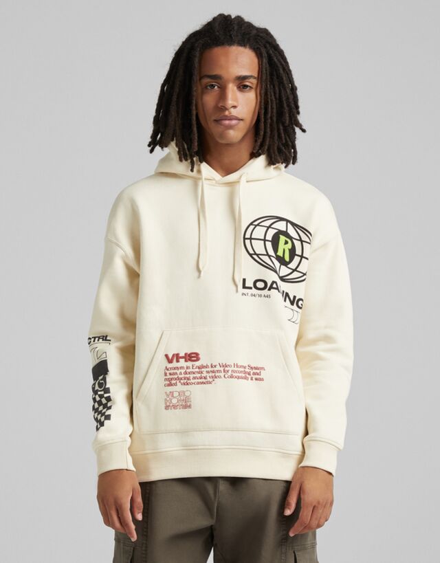 hoodie bershka man