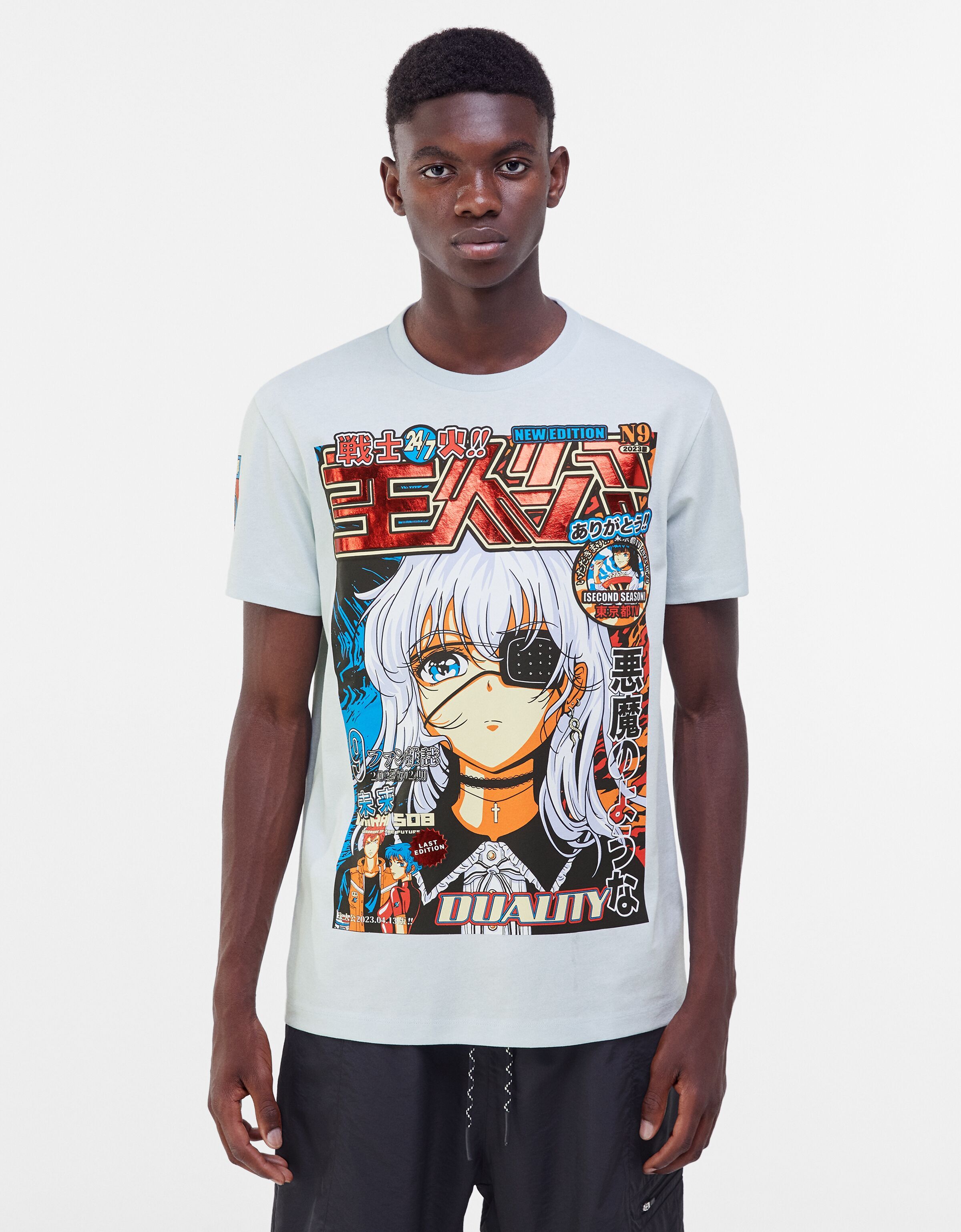 t shirt anime bershka