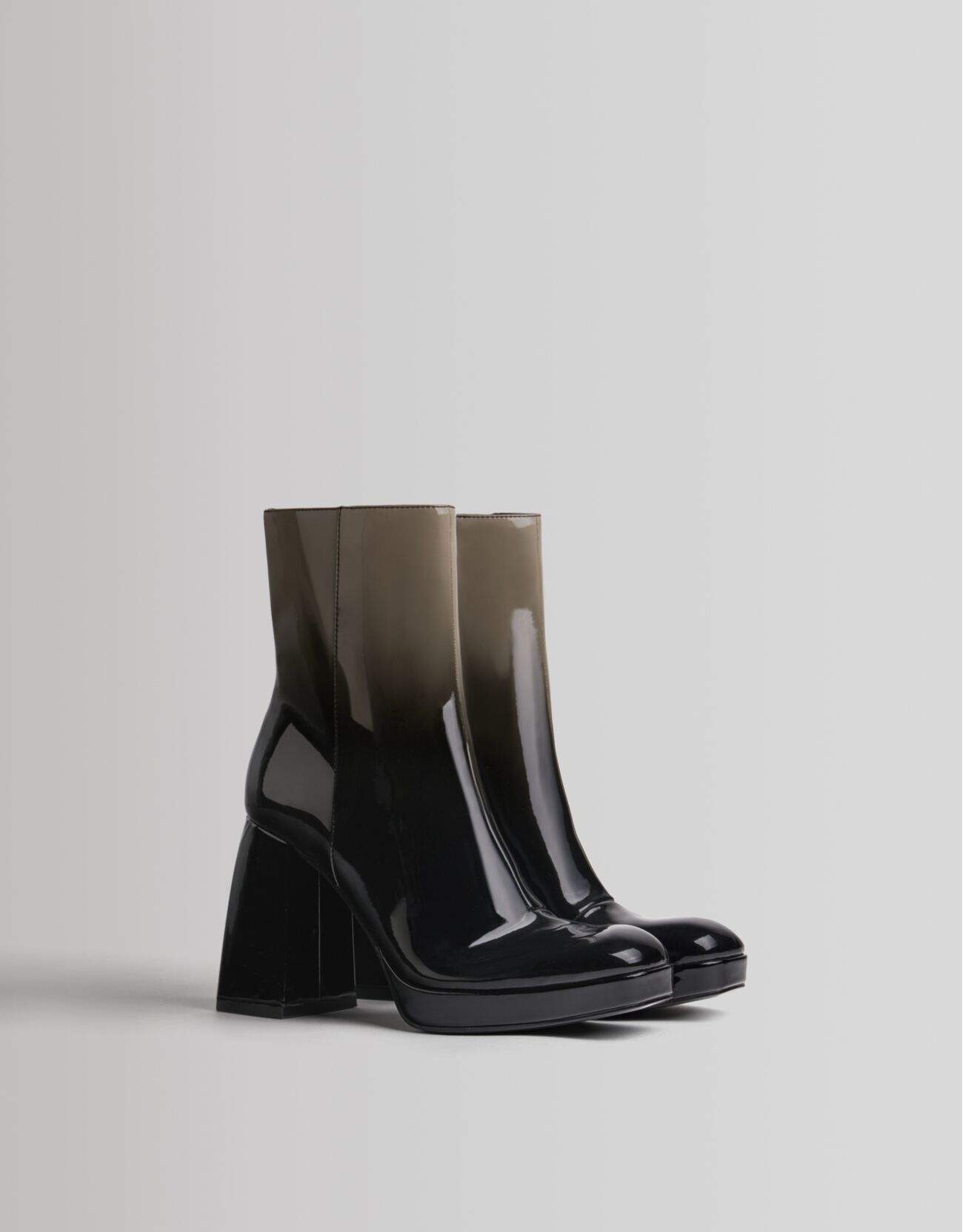 Bershka patent boots clearance