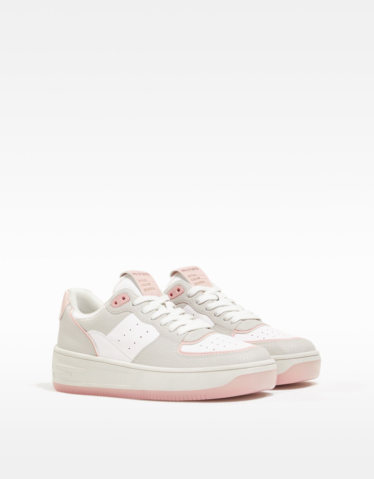 Bershka Sneakers Combinate Traforate. Donna 37 Multicolore