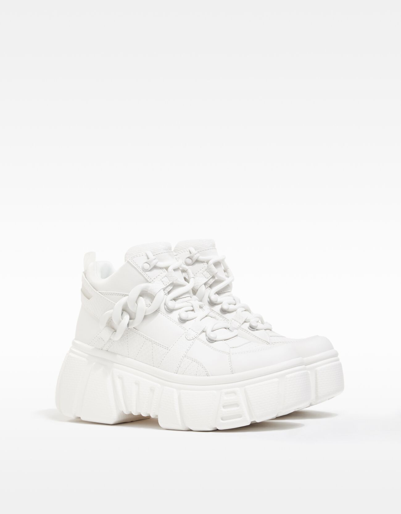 チェーン Xlプラットフォームスニーカー シューズ レディース Bershka