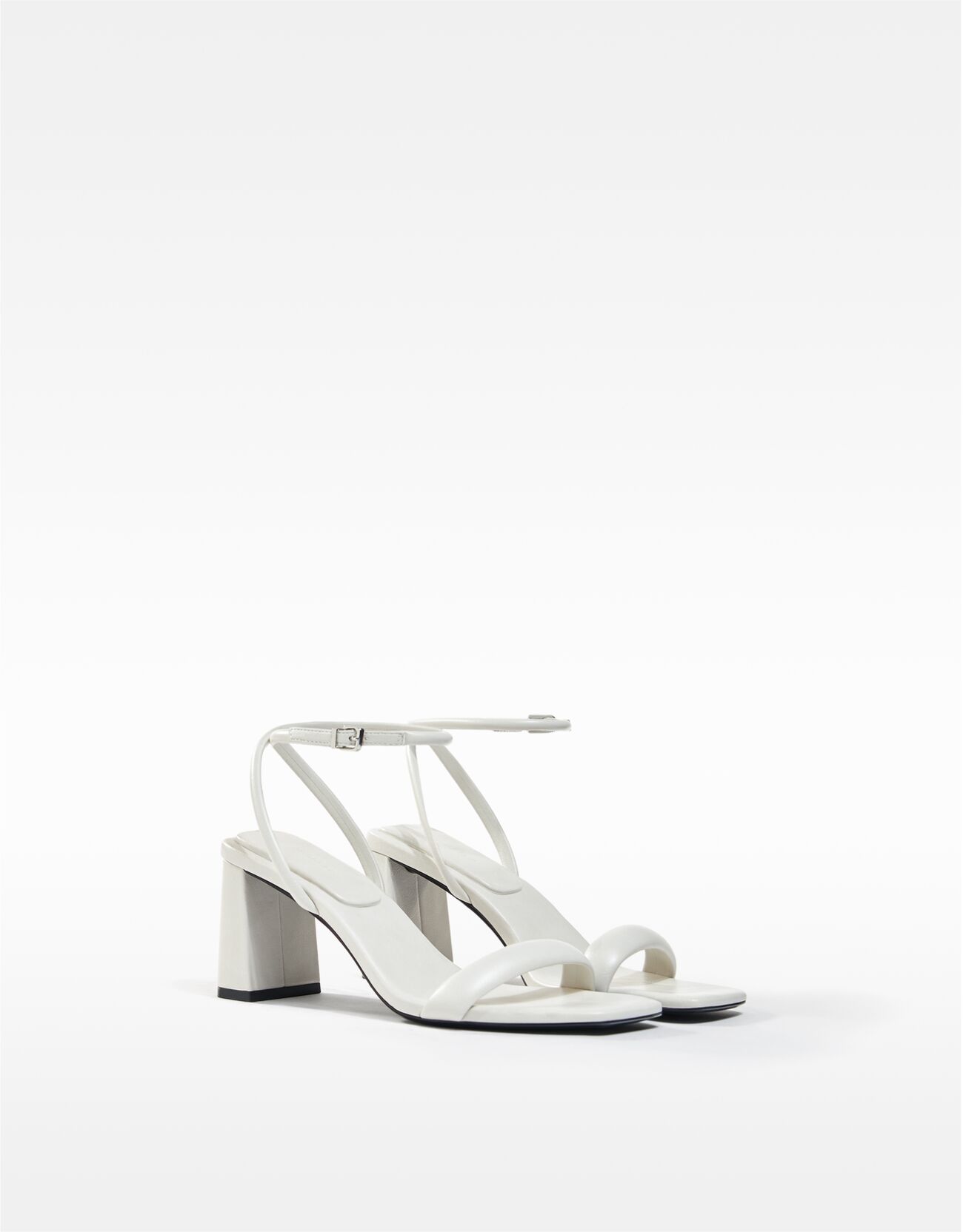 Bershka white heels clearance
