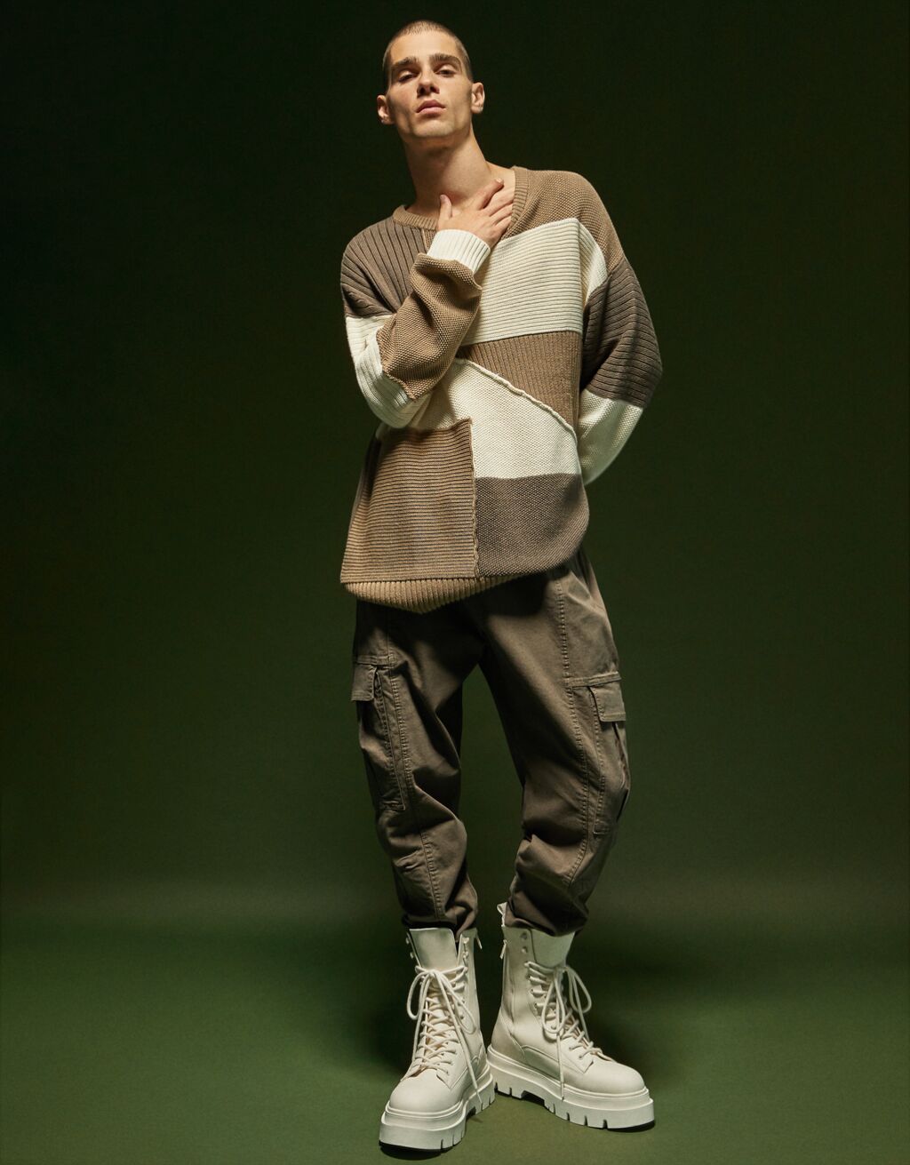 メンズ レースアップブーツ シューズ メンズ Bershka