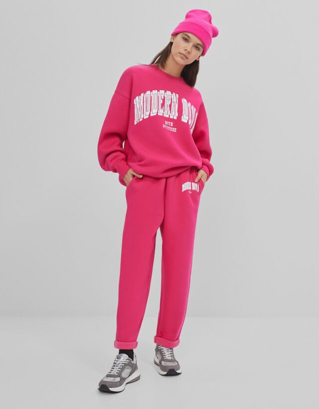 Sweat rose bershka clearance