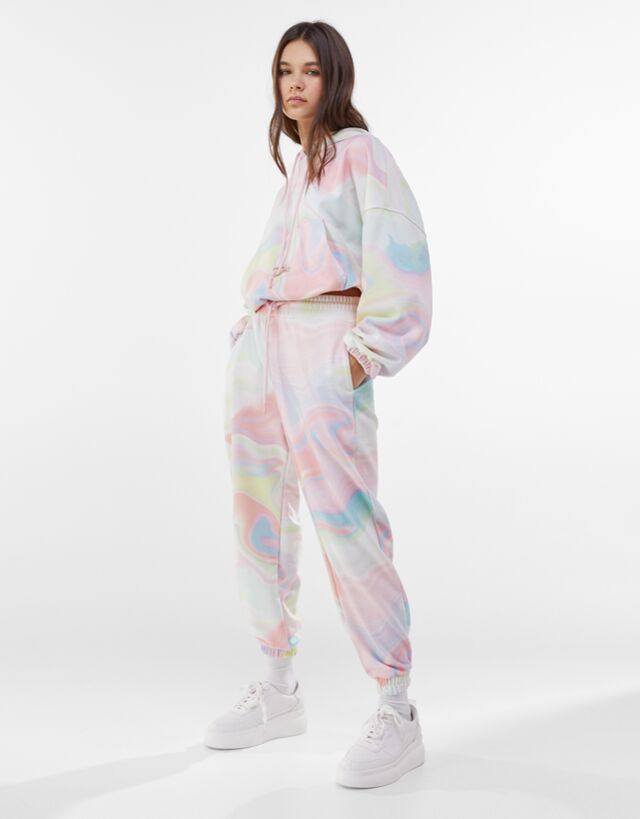 Sweat tie and dye bershka Clearance