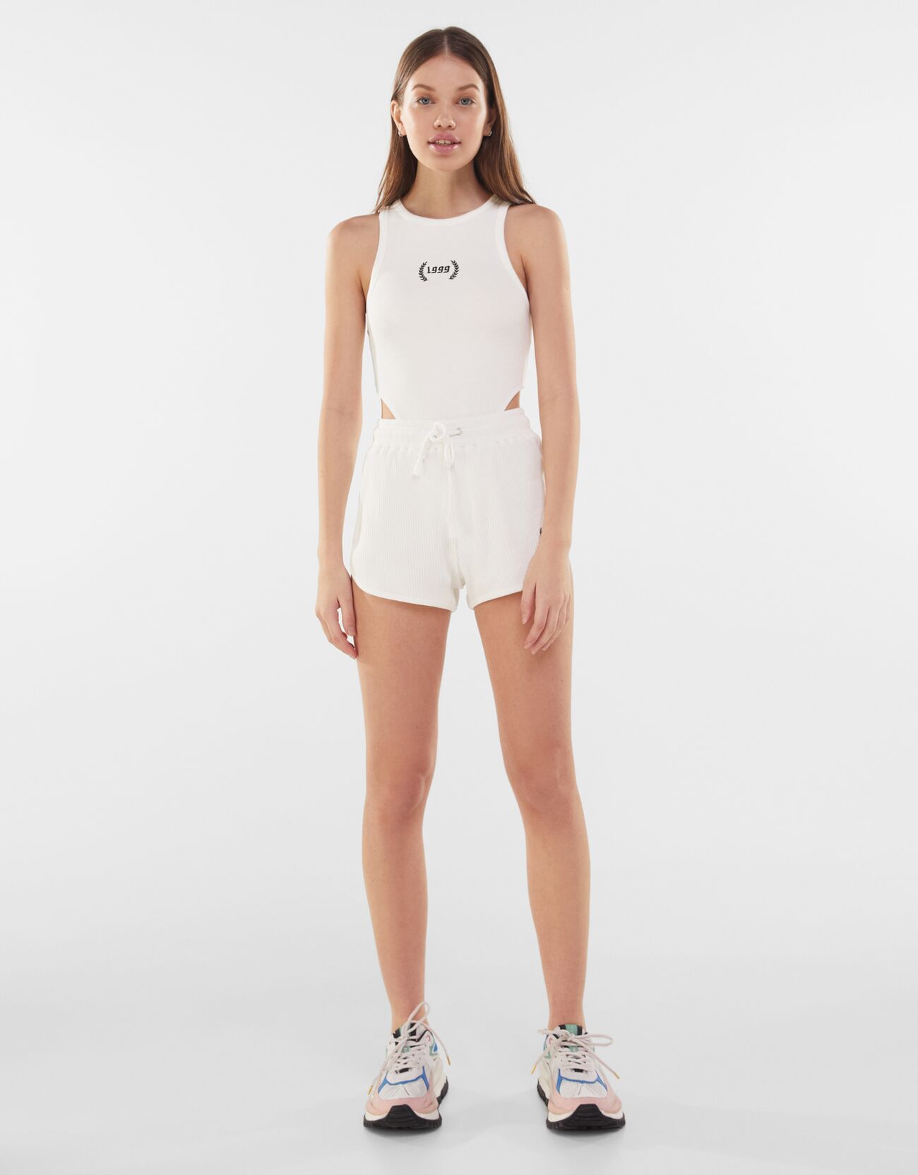 Bershka white bodysuit