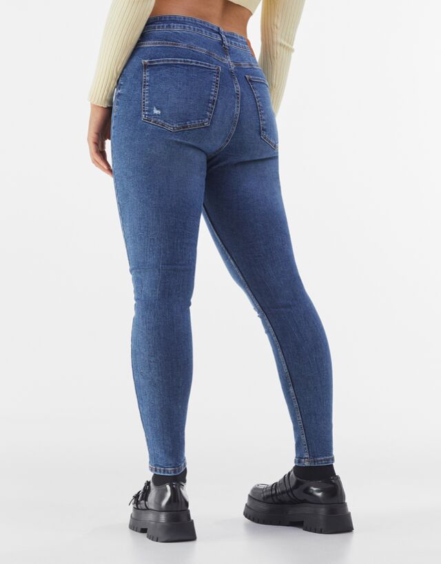 Regular waist jeans - Denim - Woman 