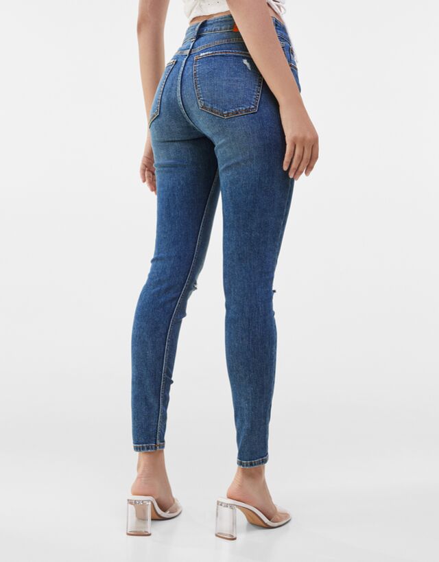 Regular waist jeans - Denim - Woman 