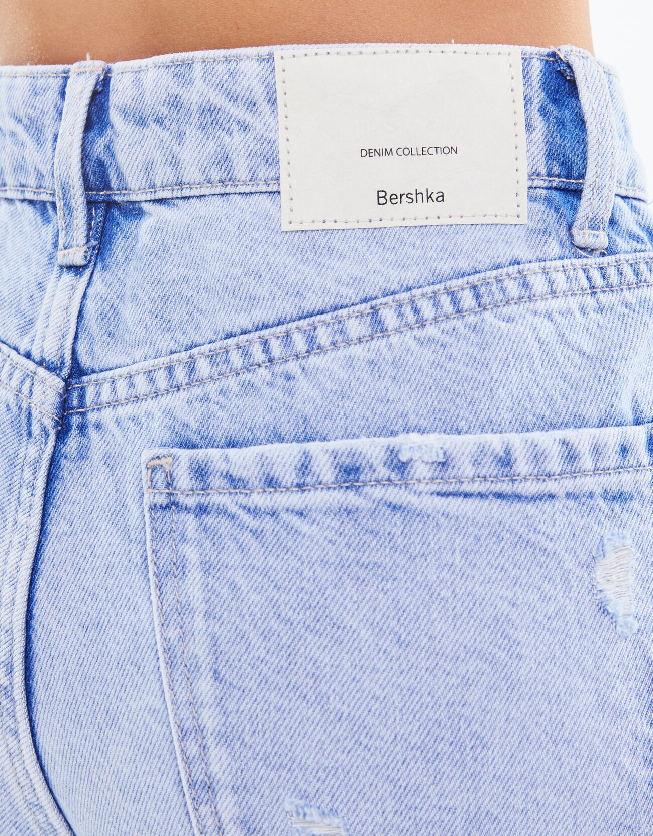 bershka ripped mom jeans