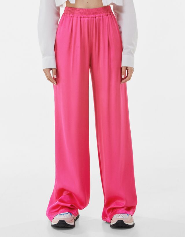 Bershka pink trousers Clearance