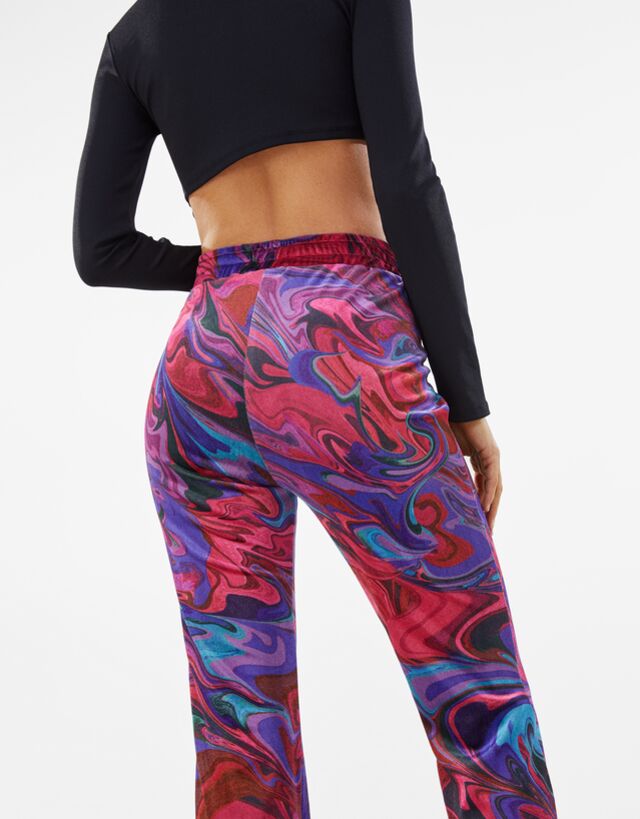 Bershka velvet flares Clearance