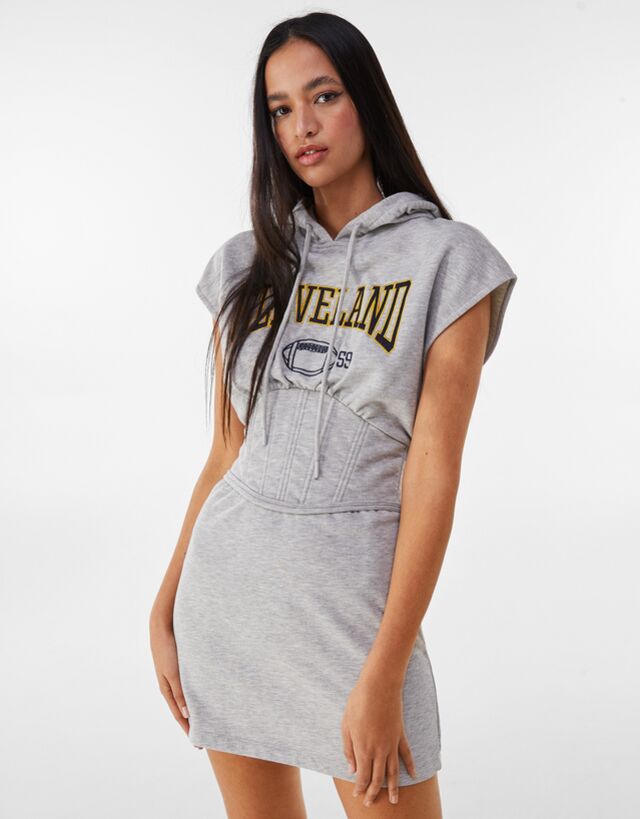 プリントコルセットワンピース ワンピース レディース Bershka プリントコルセットワンピース ワンピース レディース Bershka