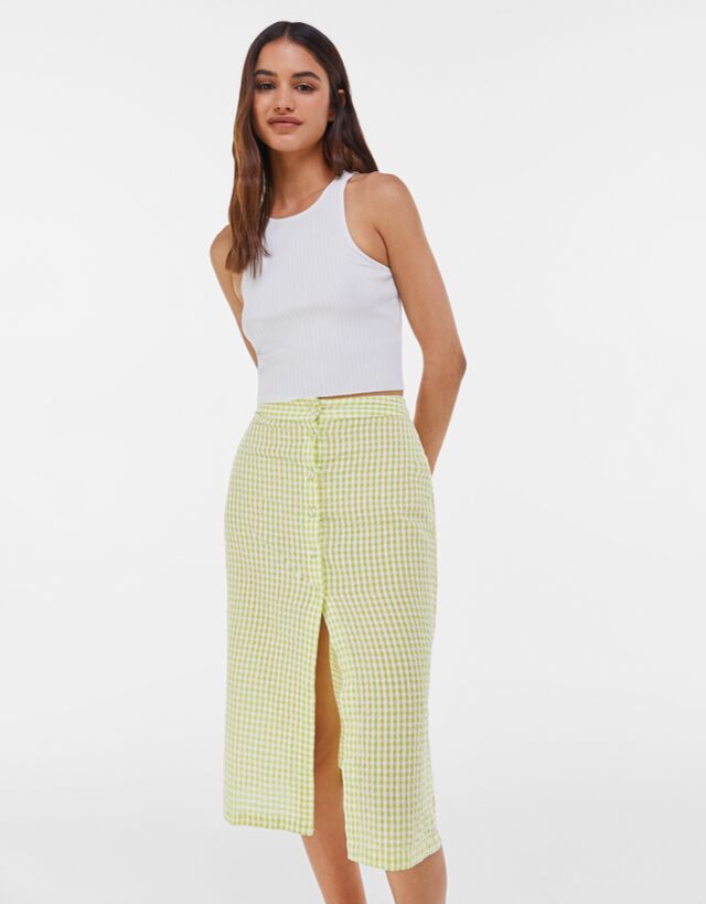 Button up pencil skirt clearance
