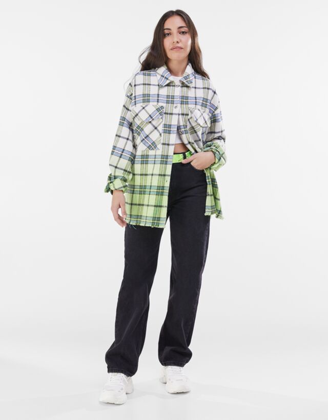 Surchemise carreaux femme bershka Clearance