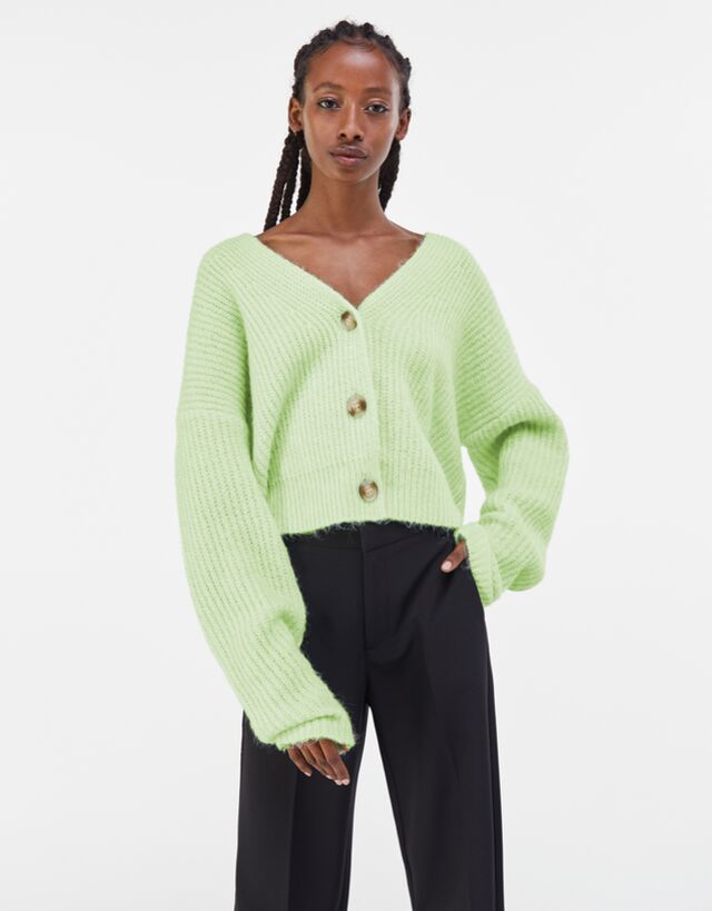 bershka knitwear cardigan