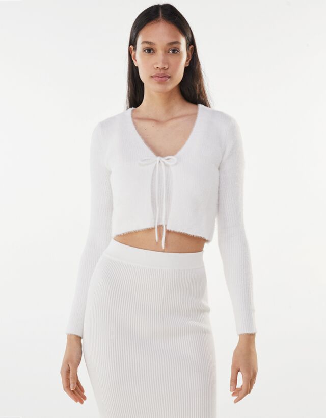 bershka cardigan top