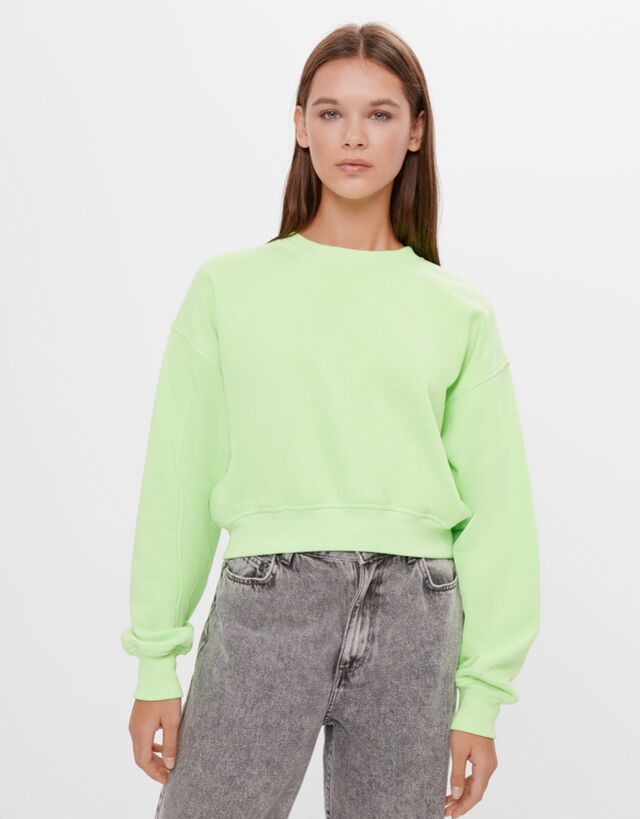 Pull vert bershka Clearance