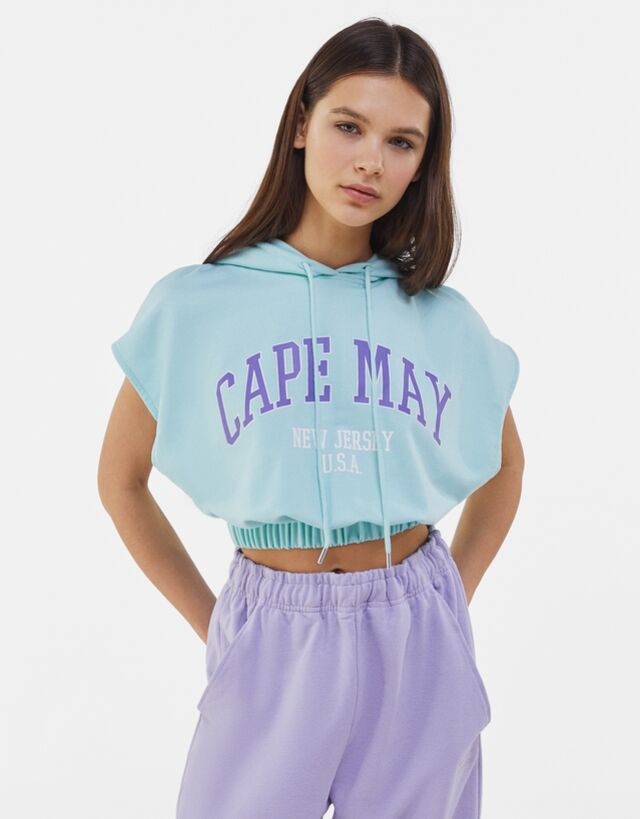 sweat a capuche femme bershka