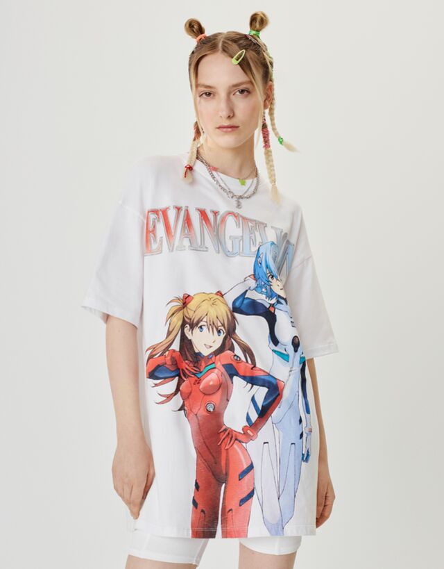 Anime shirt bershka clearance