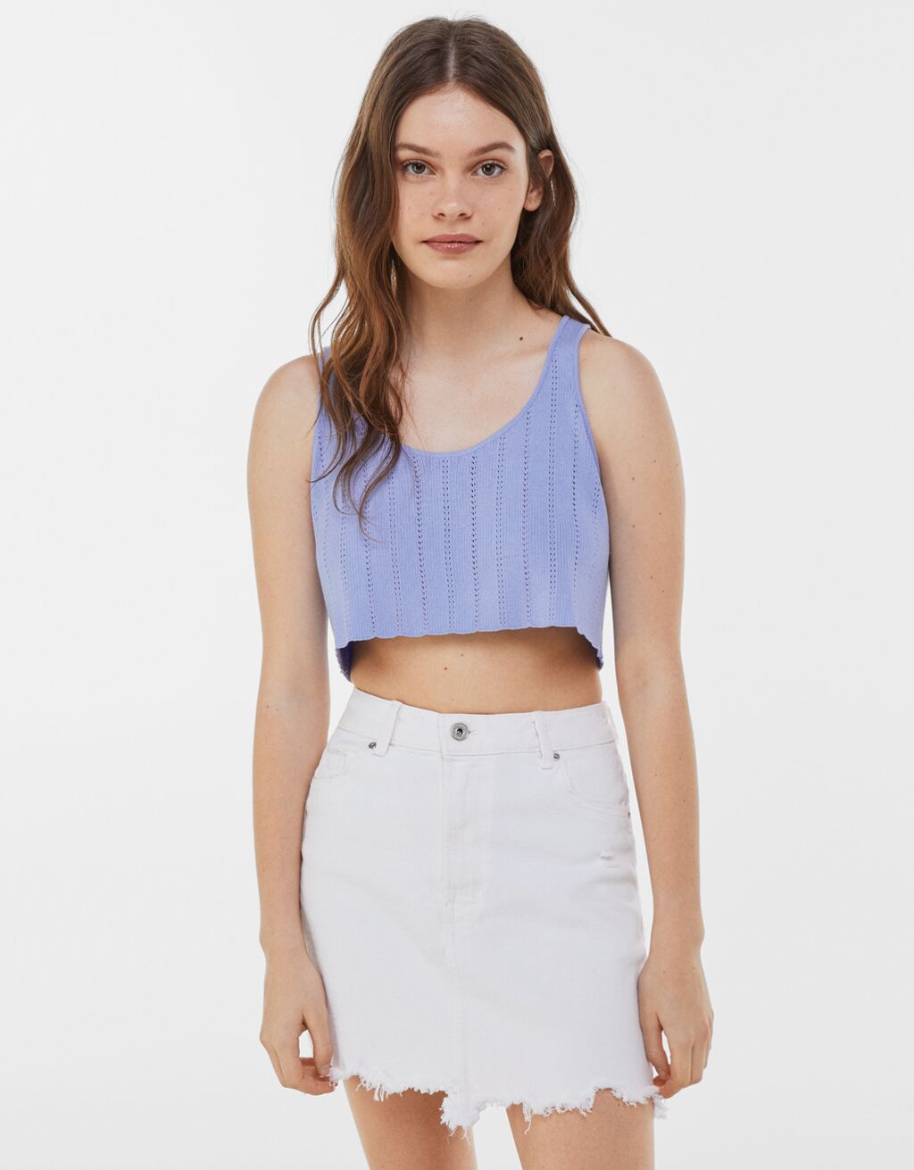 knit top with straps