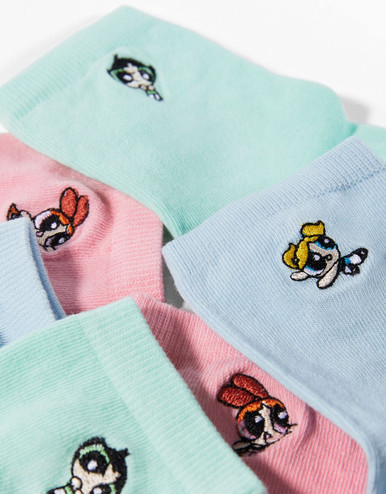 Набор из 3 пар носков The Powerpuff Girls x Bershka купить