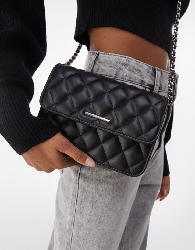 sac noir bershka