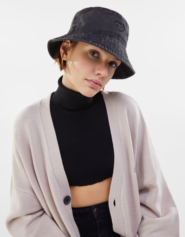 bershka embroidered cardigan