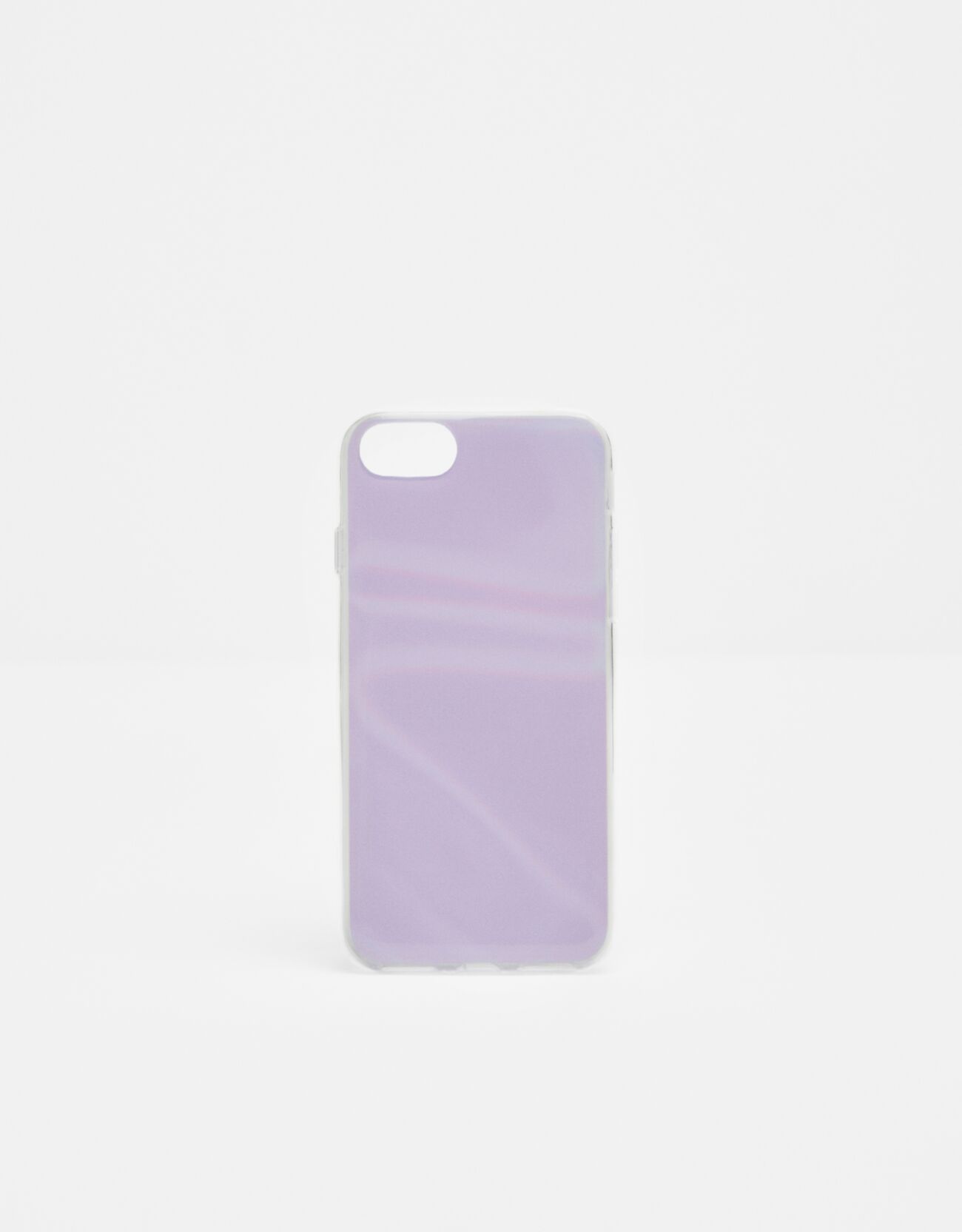 Фиолетовый Светоотражающий чехол для iPhone 6/7/8 в пастельных тонах Bershka