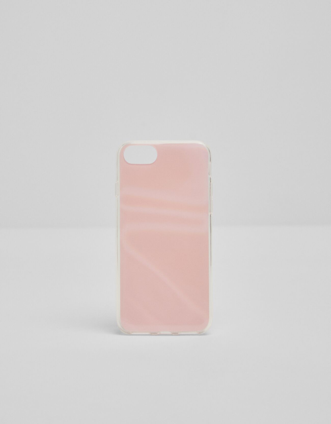 Розовый Светоотражающий чехол для iPhone 6/7/8 в пастельных тонах Bershka