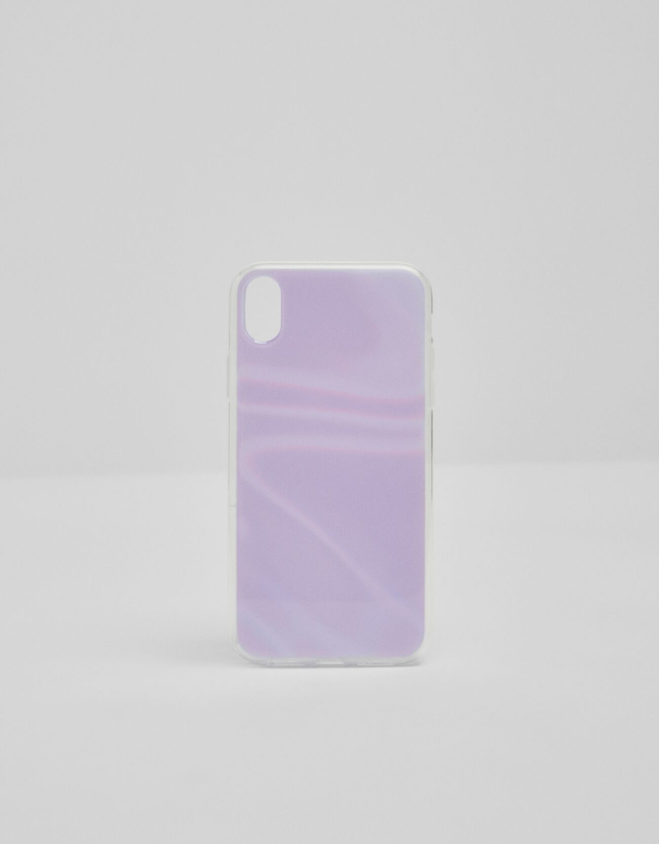 Фиолетовый Светоотражающий чехол для iPhone XR в пастельных тонах Bershka