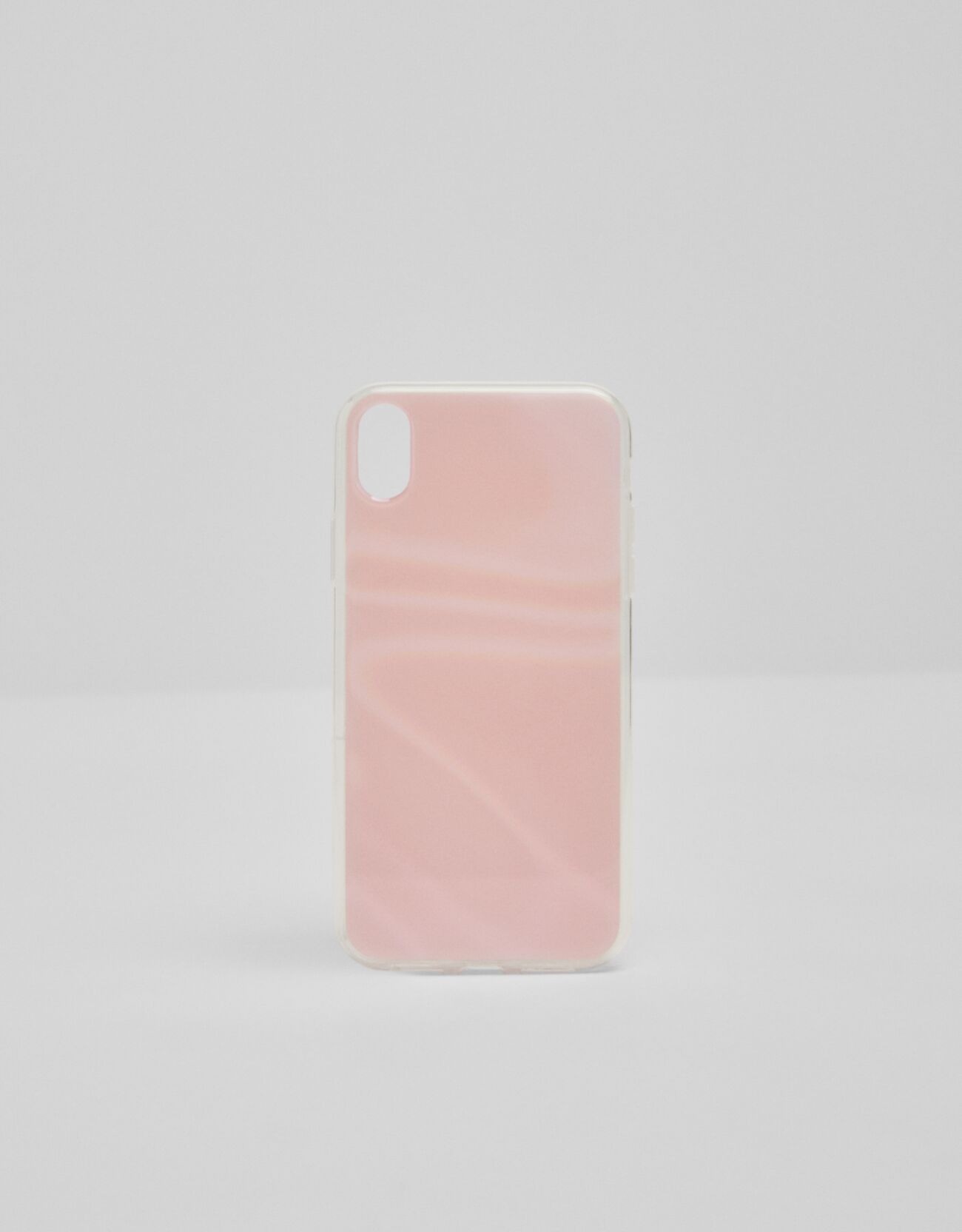 Розовый Светоотражающий чехол для iPhone XR в пастельных тонах Bershka
