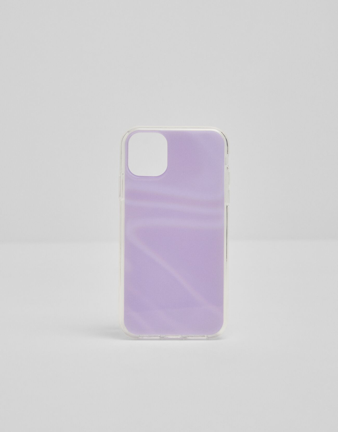 Фиолетовый Светоотражающий чехол для iPhone 11 в пастельных тонах Bershka