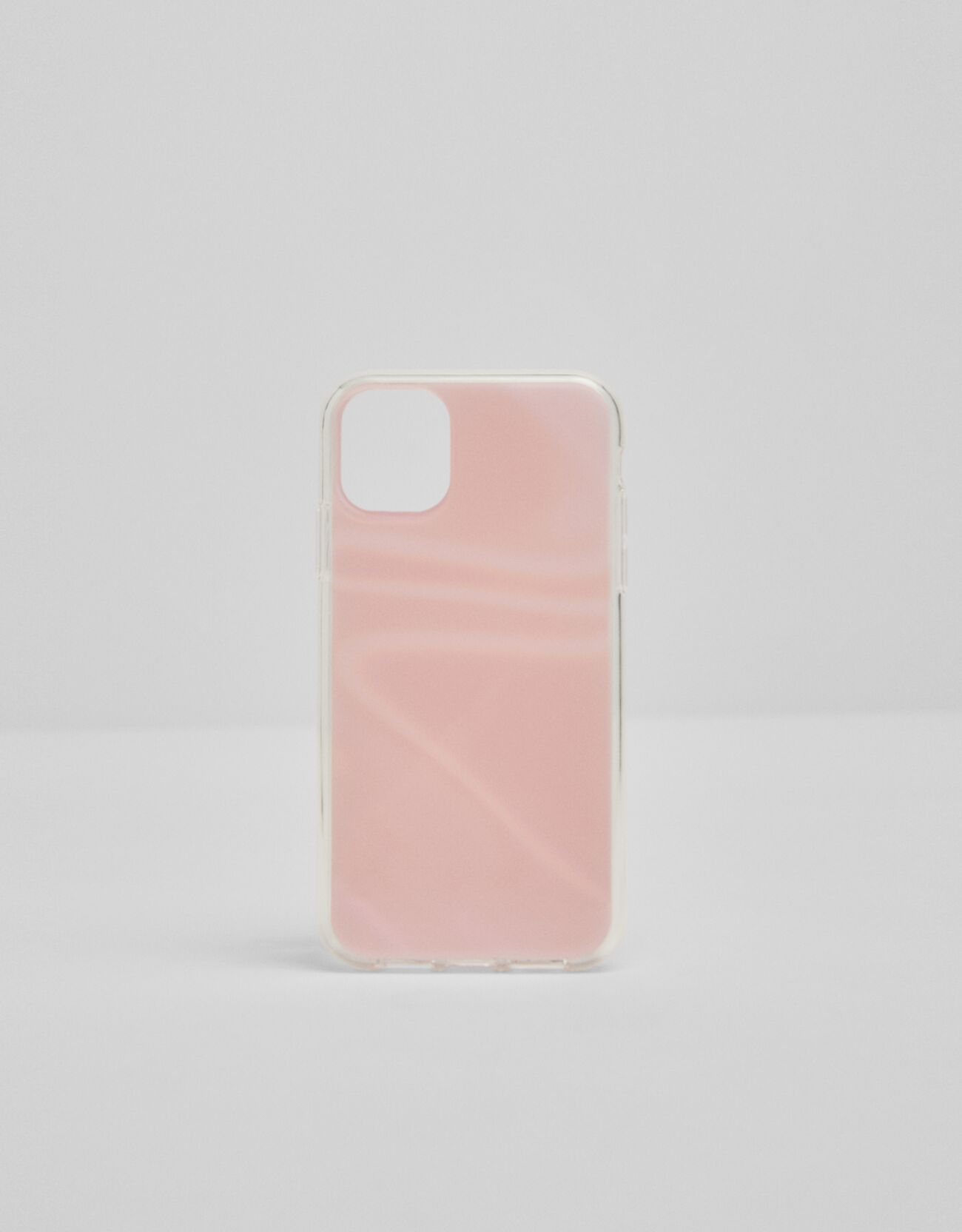 Розовый Светоотражающий чехол для iPhone 12 Pro в пастельных тонах Bershka