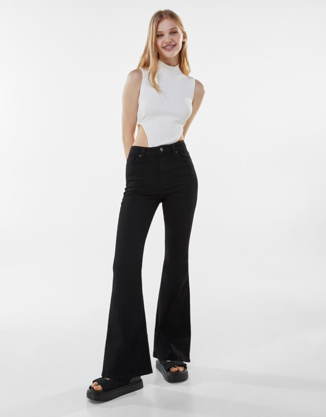 Flare jeans - Trousers - Woman | Bershka