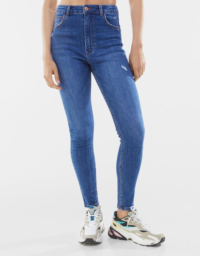 Jean taille haute bershka Clearance