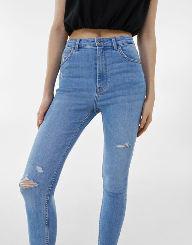 waist jeans - Trousers - Woman | Bershka