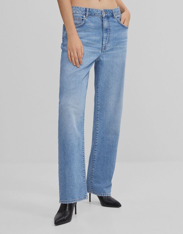 Pantalon baggy femme bershka clearance