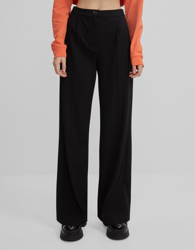 Pantalon wide legs femme Clearance