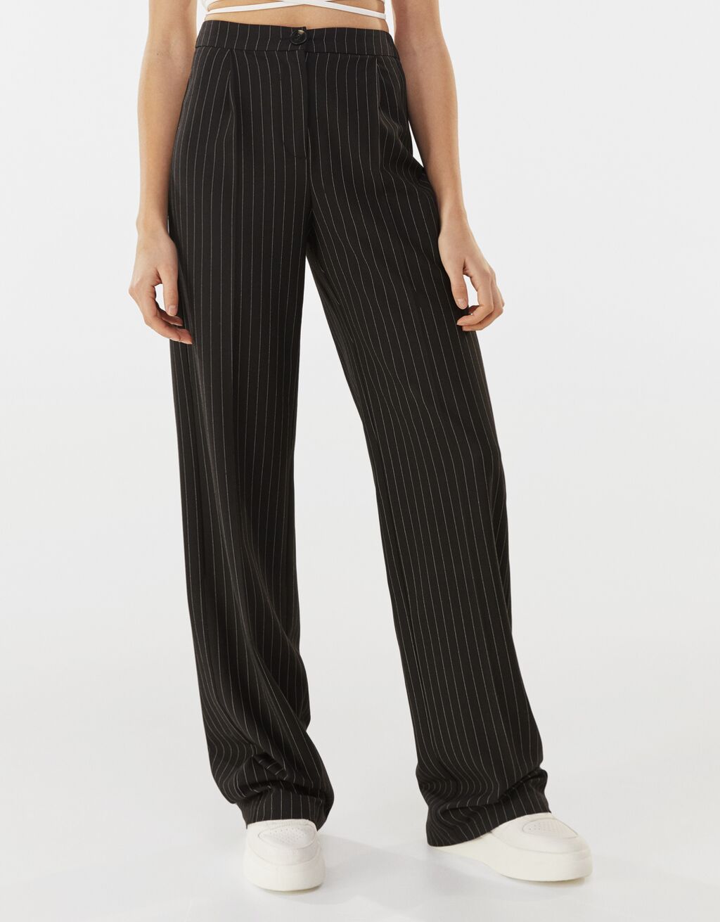 Wide leg trousers Woman Bershka