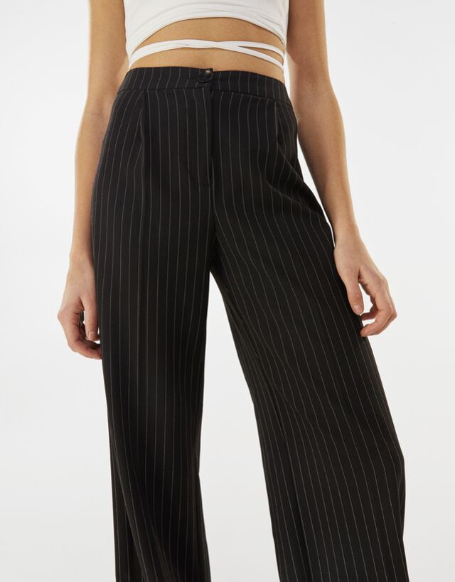 Wide leg trousers - Trousers - Woman 