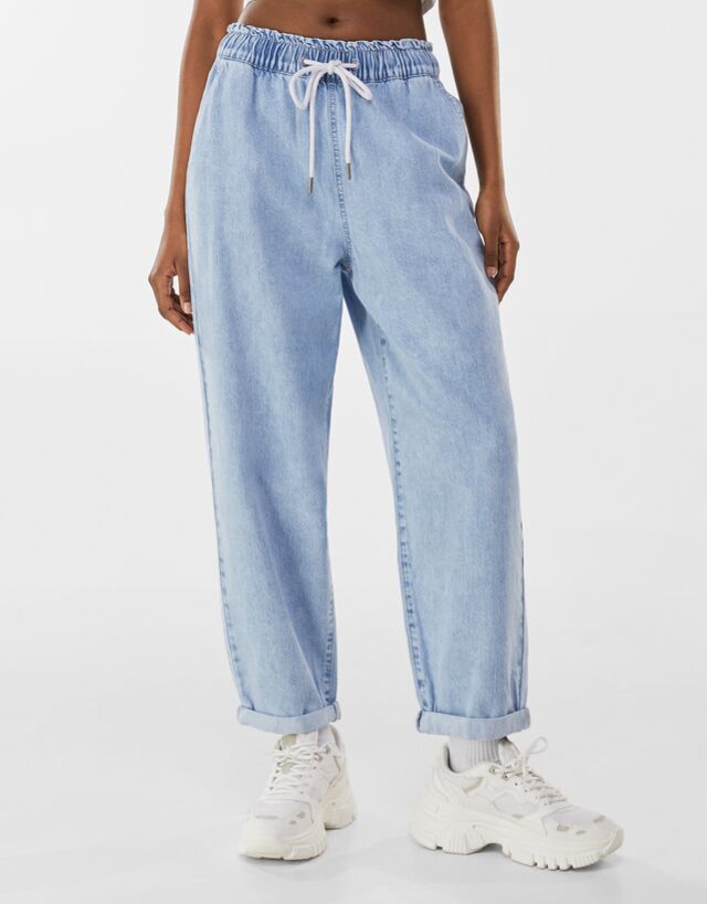 bershka paperbag jeans