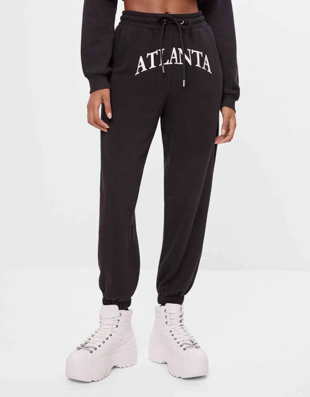 bershka blue joggers