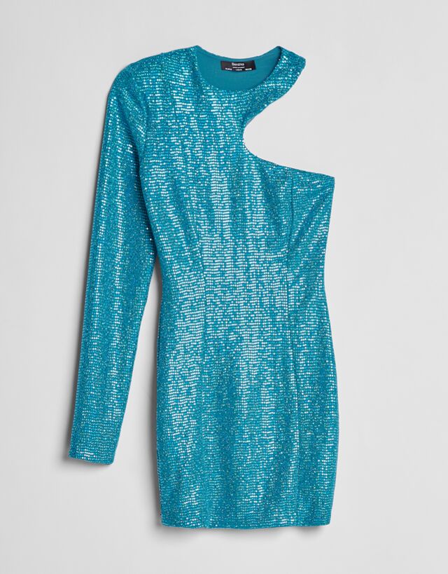 Vestido asimétrico - Mujer | Bershka