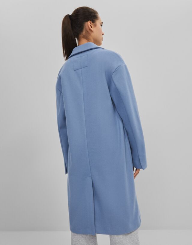 bershka manteau bleu