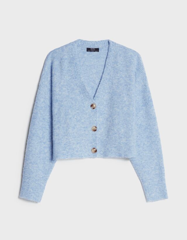 bershka cropped cardigan