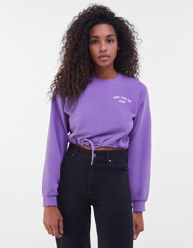 drawstring sweatshirt